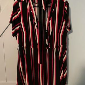 NWOT torrid size 2 faux wrap blouse with tie